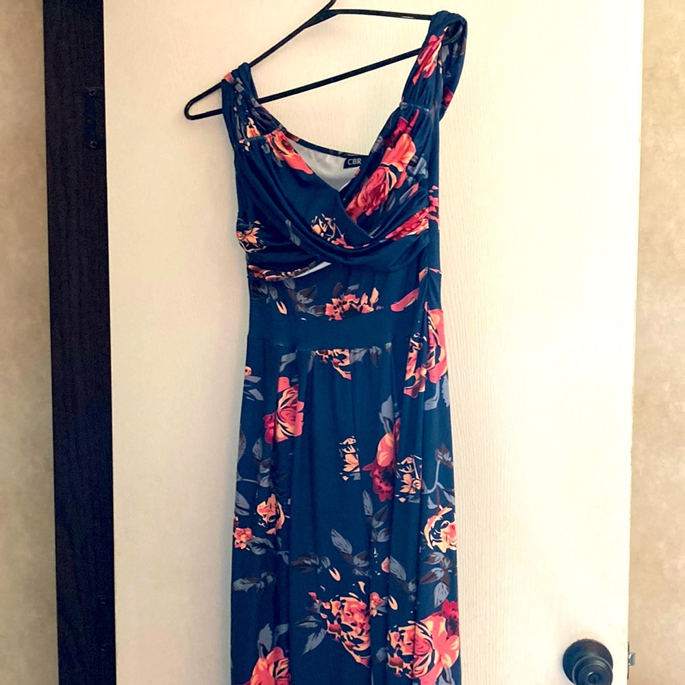 Navy blue one piece pant suit